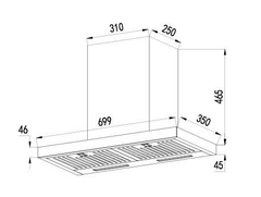 Máy Hút Mùi Bauer BC 7035DS - Chữ T - 1400m3/h
