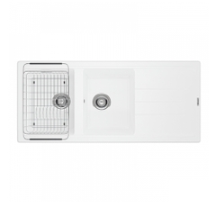 Chậu rửa bát đá Konox Phoenix 1160 White Silver