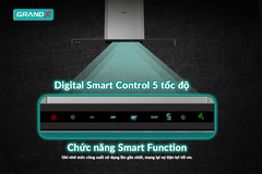 Copy of Hút mùi chữ T GrandX GX H90T68B - BLDC Inverter cực êm