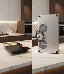 Bếp từ đôi Domino Fuger FG 330DI – Thiết Kế Dọc - Inverter 35%Smart - Nấu Siêu Nhanh