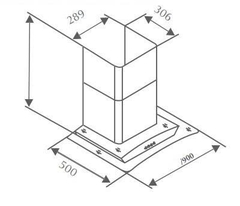 Máy Hút Mùi Kính Cong Canzy CZ-3990Q - 1100m3/h