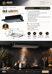 Máy hút mùi âm tủ Ogier GLE 6003TC