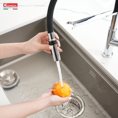 Vòi rửa bát Konox Tema Chrome - Thân mềm linh hoạt