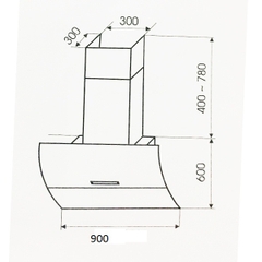 Máy hút mùi Faster FS-90CG BLACK