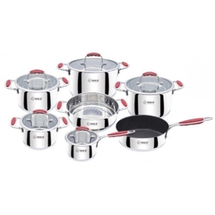 Bộ nồi inox 7 món RUBY Arber inox 304 kèm xửng hấp