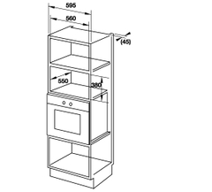 Lò vi sóng kết hợp nướng âm tủ Hafele HM-B38C 538.01.111