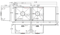 Chậu rửa bát FS 11046HMS