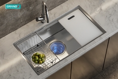 Chậu rửa bát GrandX GX8646S Smooth - Size Đại 860mm, Inox 304