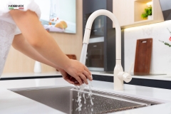 Vòi rửa bát dây rút Nobinox Aqua NX661B