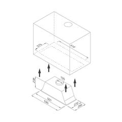 Máy hút mùi khói âm tủ toàn phần Malloca K1153 - Nhập Thổ Nhĩ Kỳ