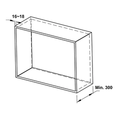 Rổ bát đĩa cố định Hafele Presto 544.40.033 - Inox 304 - 800mm