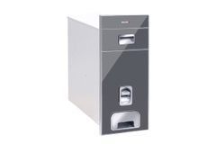 Thùng gạo GrandX XR.G301G màu xám 25kg mặt kính cường lực