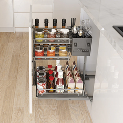 Rổ gia vị đa năng Hafele OMERO MULTI 595.00.804 | Tủ 350mm Sơn Nano