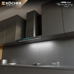 Máy hút mùi Kocher LUVIA BLACK 70cm – Kính Nano Matte