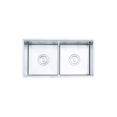 Chậu rửa bát Nobinox Lumia NJ524 - 2 hố cân, Inox 304 Posco