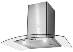 Máy hút mùi Bauer BC 70BSB - Kính cong 1200m3/h