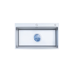 Chậu rửa bát 1 hố Nobinox LIRA NJ564D - Bề mặt Linen, Size 860mm