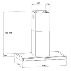 Máy hút mùi đảo ISLA MH9058 Malloca 90cm
