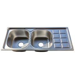Chậu rửa bát inox CE 105x45cm_201