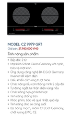 Bếp từ Canzy CZ-9979 GRT - Made in Germany