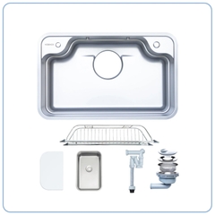 Chậu rửa bát 1 hố Nobinox Arvo B180 - Inox 304 POSCO