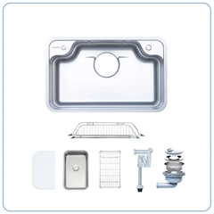 Chậu rửa bát 1 hố Nobinox Arvo B275