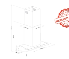 Máy hút mùi GrandX Model X/70 - Wifi Connect Smart
