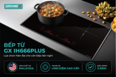Bếp từ đôi GrandX IH666Plus -  Nhập Malaysia
