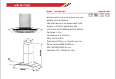 Máy Hút Mùi Kính Cong KAFF KF-GBT7069 - Điều Khiển Vẫy Tay, 1000m3/h
