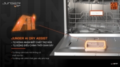 Máy rửa bát Junger JG Leopard DWJ-133-MS - UV Tech + AI Dry