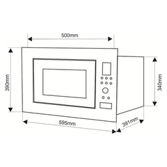 Lò vi sóng kết hợp nướng âm tủ FS MOV 01