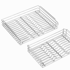 Kệ Góc Liên Hoàn Nan Dẹt GrandX XMC.45S1 (L/R) Inox SUS304