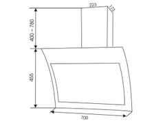 Máy hút mùi Faster FS 3689WN BN 90