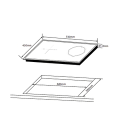 Bếp từ hồng ngoại Hafele HC-H7321B Malaysia - Schott Ceran - 536.61.856