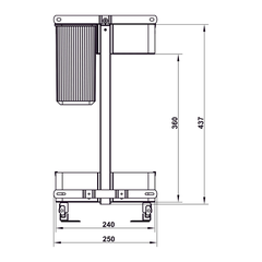 Rổ đa năng Hafele Utensio Plus H2 545.14.302 | Màu Than chì (400mm)