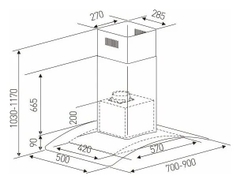 Máy hút mùi Arber AB702SL 700mm