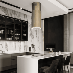 Máy hút mùi đảo Malloca Monogold K382G - Nhập khẩu Ba Lan