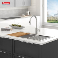 Vòi rửa bát Konox Reno - Inox SS304 nguyên khối