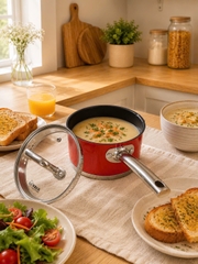 Quánh inox chống dính CH16D Arber 16cm, đáy 3 lớp