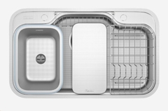 Chậu rửa bát Konox Dekor 8048SU Chống xước hạt Linen