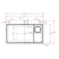 Chậu rửa bát 1 hố phủ Nano bạc FS 7546B01