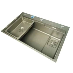 Chậu rửa bát 1 hố phủ Nano bạc FS 7546B01