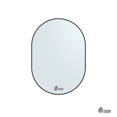XẢ KHO - Gương Oval Teady GT010D - Viền Nhôm Mạ Đen