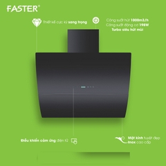 Máy hút mùi Faster FS-90CG BLACK