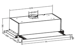 Máy Hút Mùi Âm Tủ Eurosun EH-60AF68B