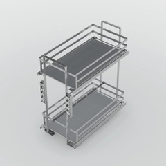 Rổ gia vị đa năng Hafele OMERO 549.20.825 | Tủ 400mm Sơn Nano