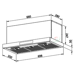 Máy hút mùi Faster FSD 7035LCD Super