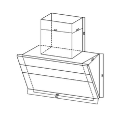 Máy hút mùi gắn tường Hafele HC-H901WB - 533.83.655