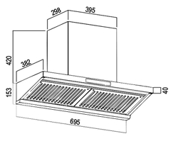 Máy Hút Mùi Bauer BC 70BTC SLUX - Auto Clean tự làm sạch