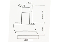Máy hút mùi Faster FS 70CG Black